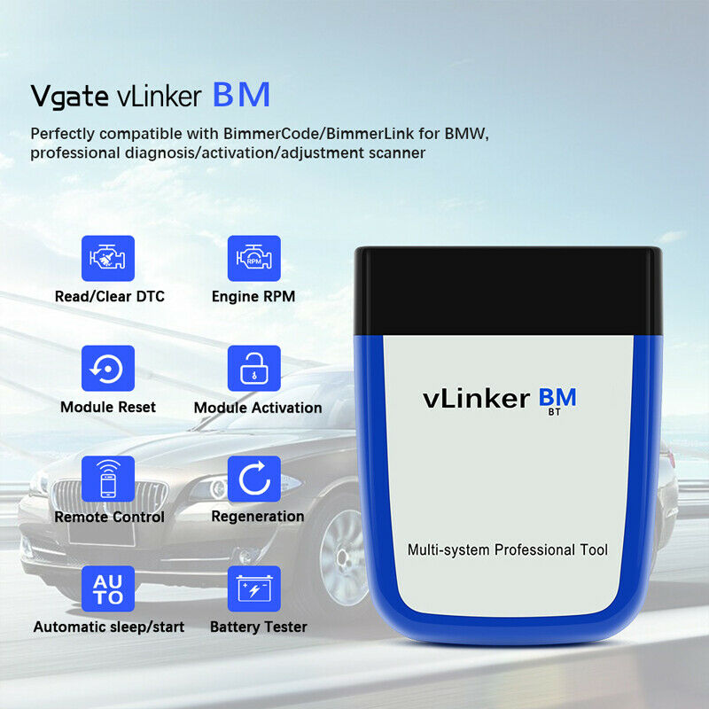 OBD2 ELM327 V2.2 PIC18F25K80 Bluetooth 3.0 SUV Car Diagnostics Scanner Tool Code