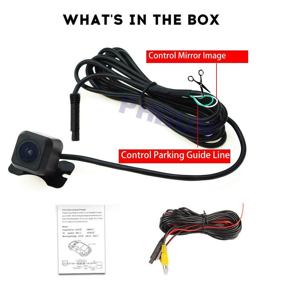 1 Set Mini Auto Vehicle Front/Side/Rear View Reverse Camera + Conversion Line