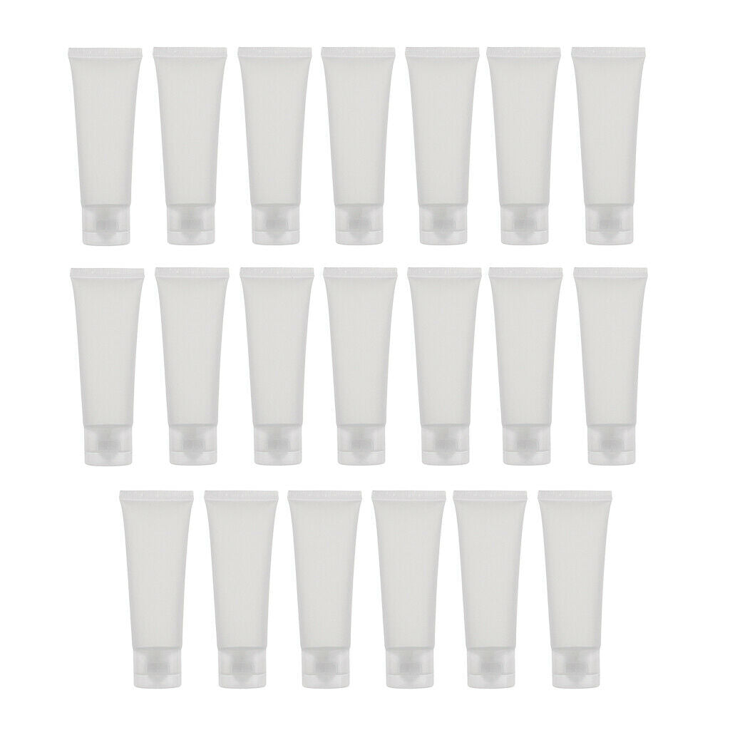 40 Pieces 50ml Frosted Empty Tubes Squeeze Skincare Travel Packaging Bottles