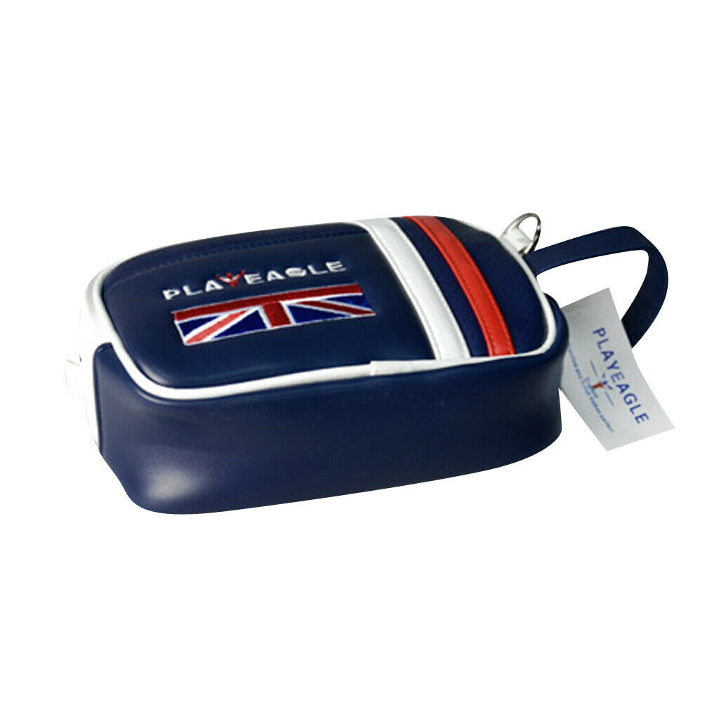 Golf Valuables Accessory Pouch Ditty Tool Marker Tee Zippered Bag - Royal Blue,