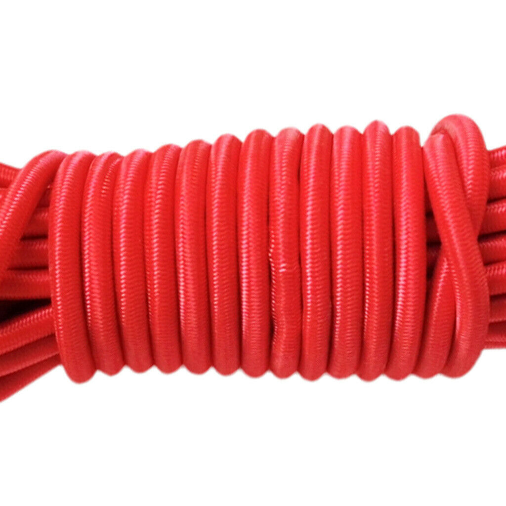 2 Pieces / Set 5m 4mm Elastic Heavy Duty Bungee Rope Shock Cord Boat Kayak Tie
