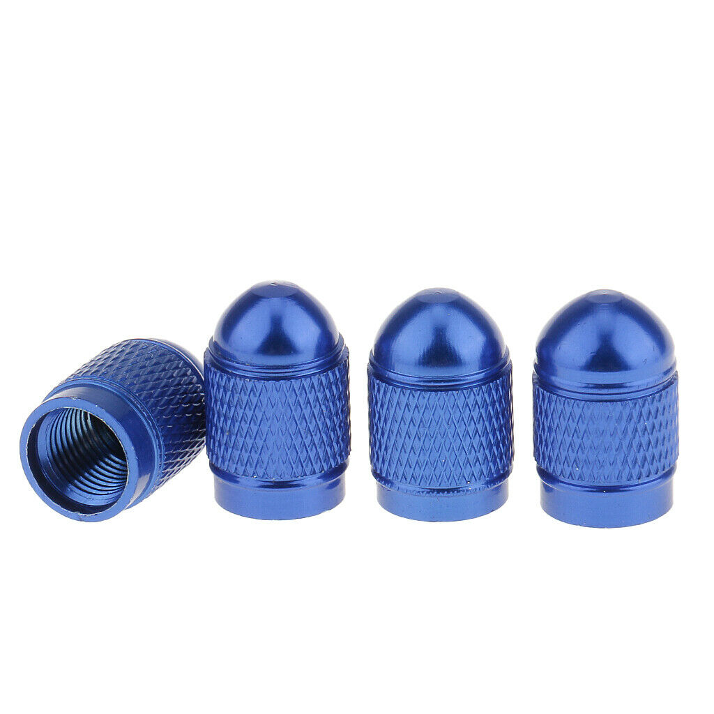 12 Pieces Bullet Style Rim Valve/Wheel Air Port Cover Stems (Red+Black+Blue)