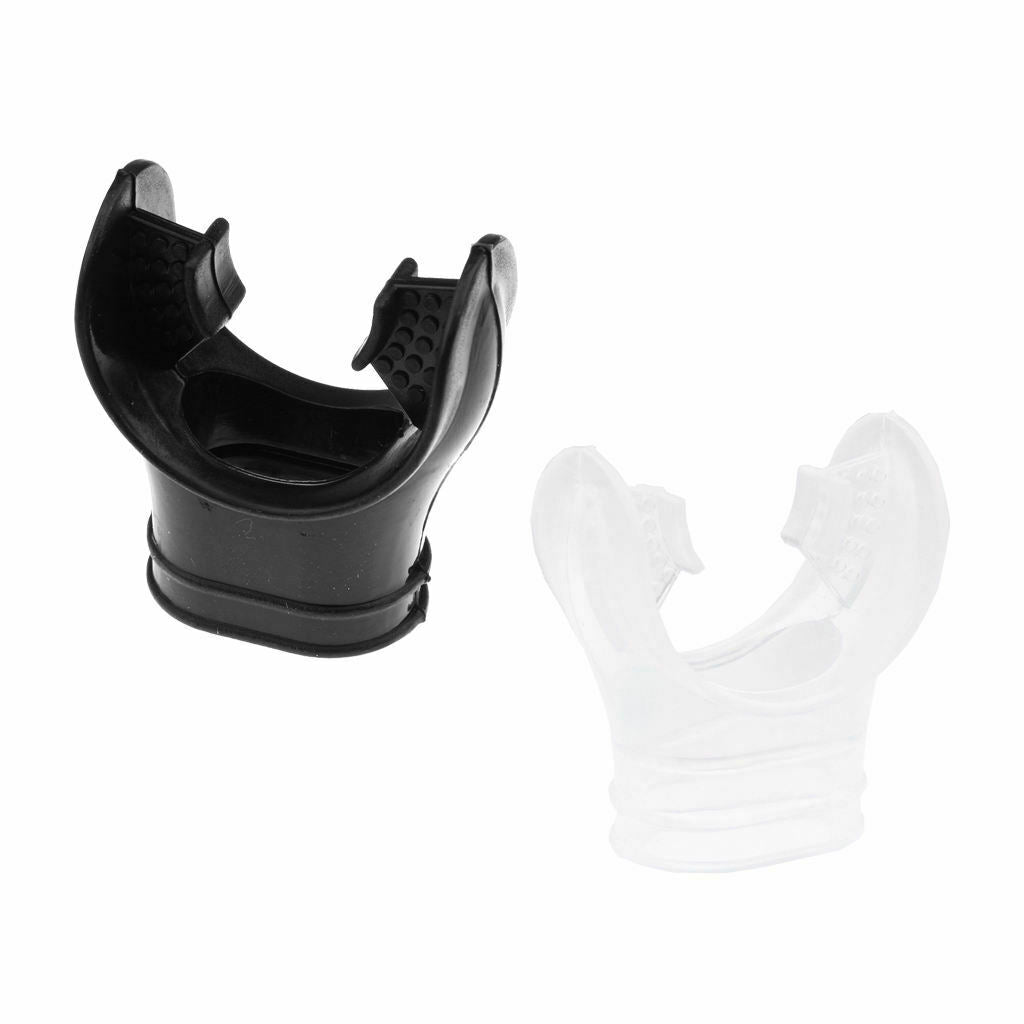 2 Pieces / Set Silicone Scuba Breathing Tube Snorkel Dive Mouthpiece Diving