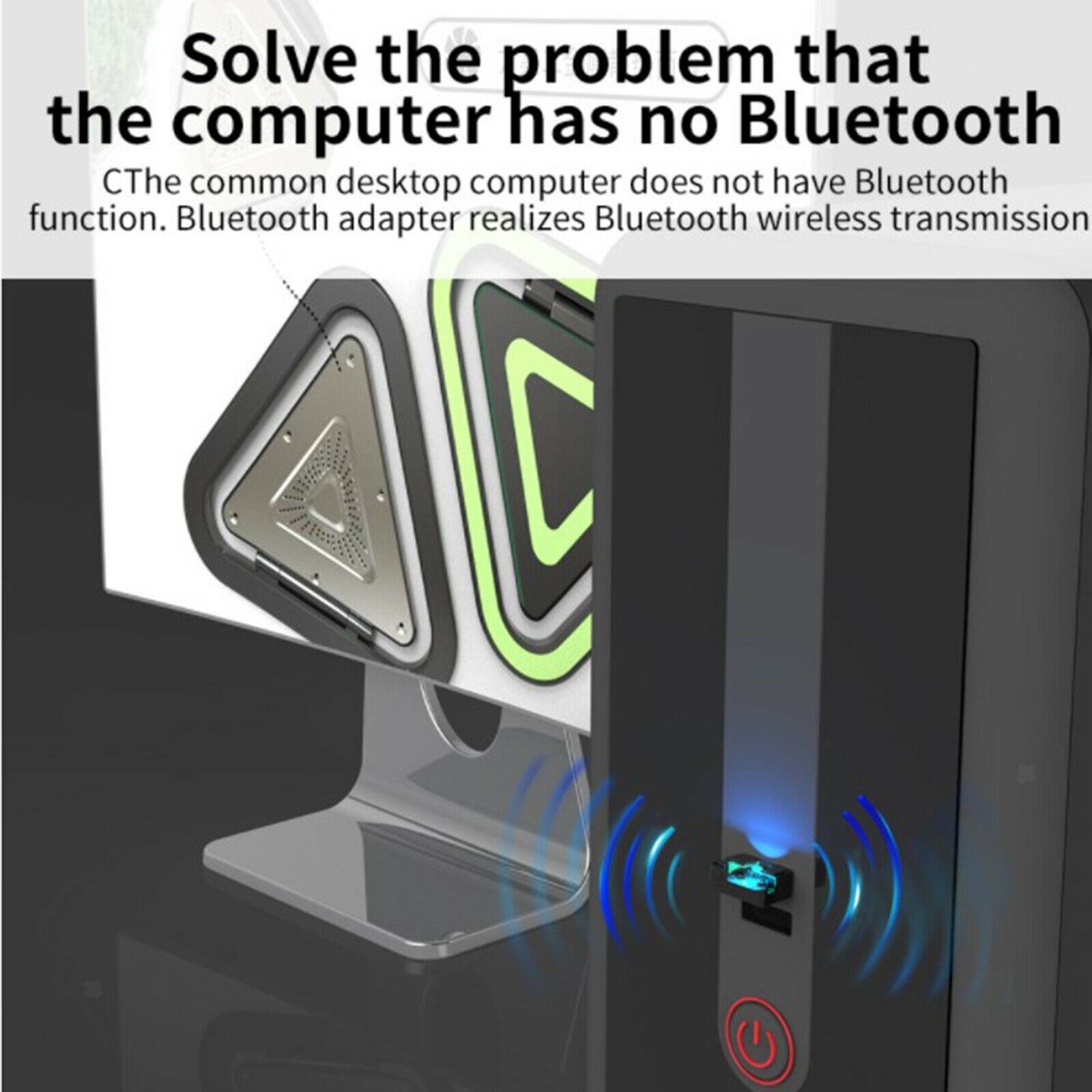 Portable Mini USB Bluetooth 5.0 Adapter Dongle Wireless for Home Stereo