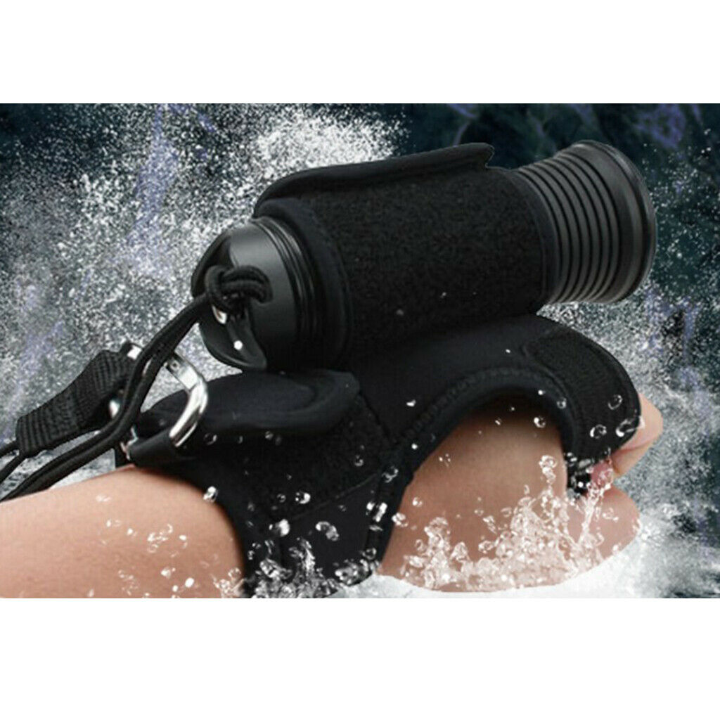 2-Pack Hand Free Flash Lights Holder Glove for Scuba Diving Torch LED Flashlight