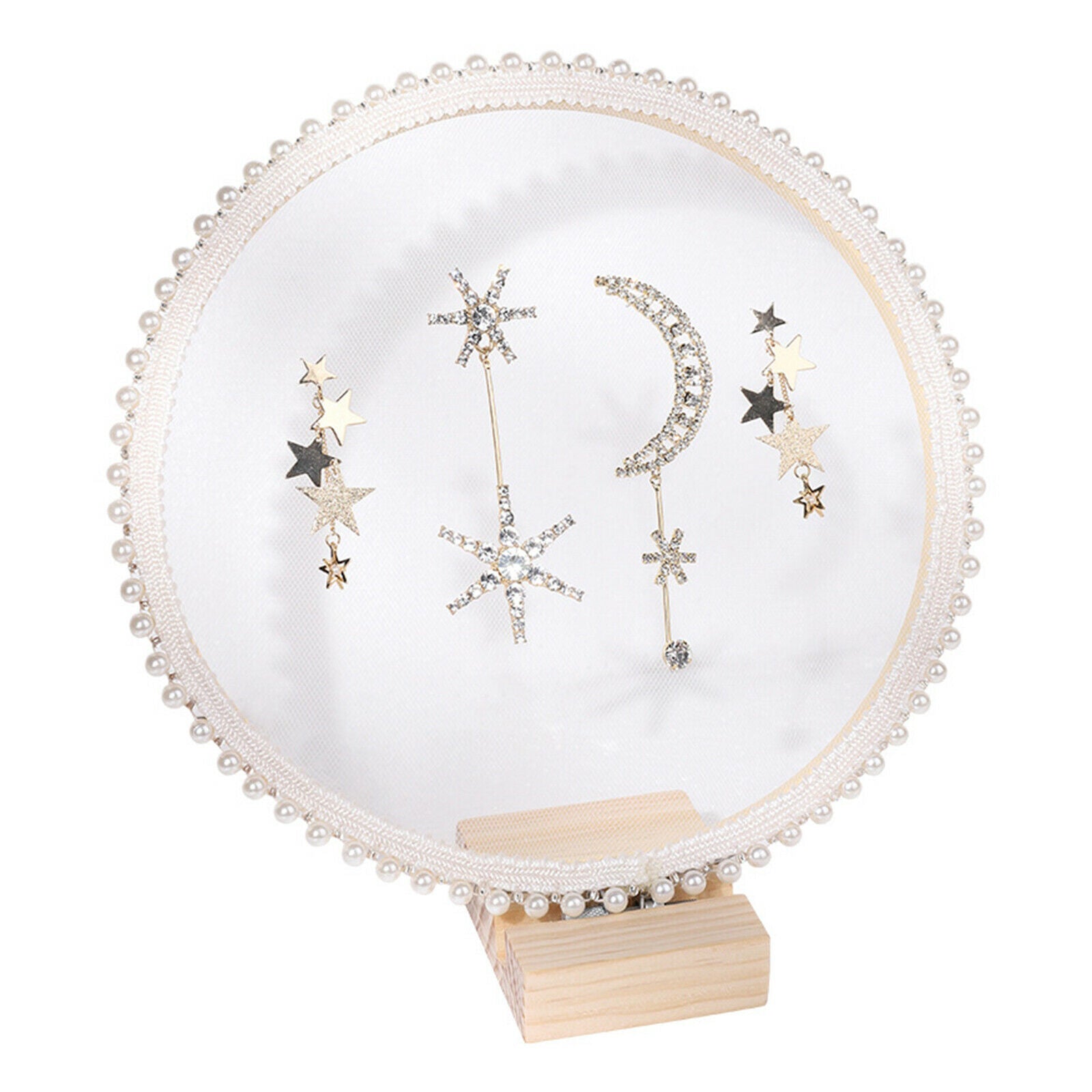 Lace Earring Stud Holder Stand Rack for Girls Women Party Photography Props