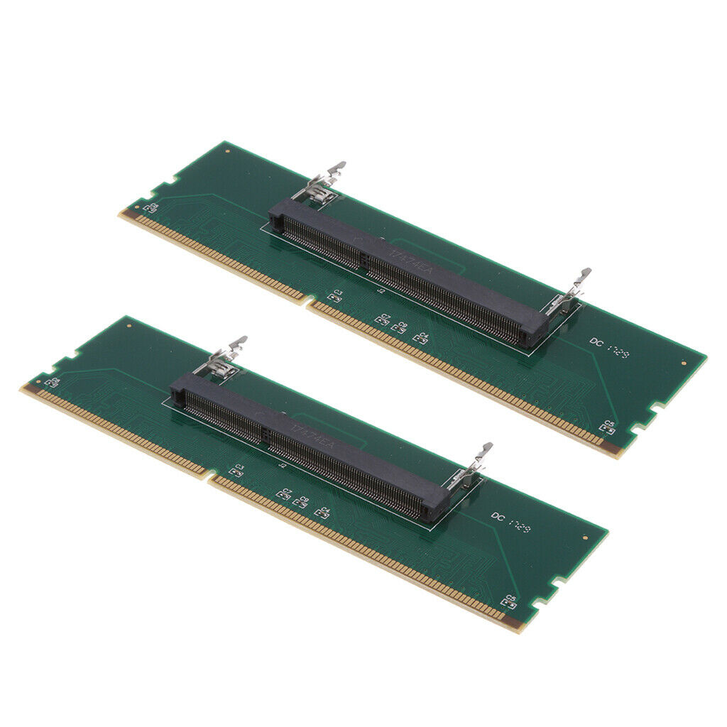 2Pcs DDR3 Laptop to Desktop Memory RAM Connector Adapter Memory