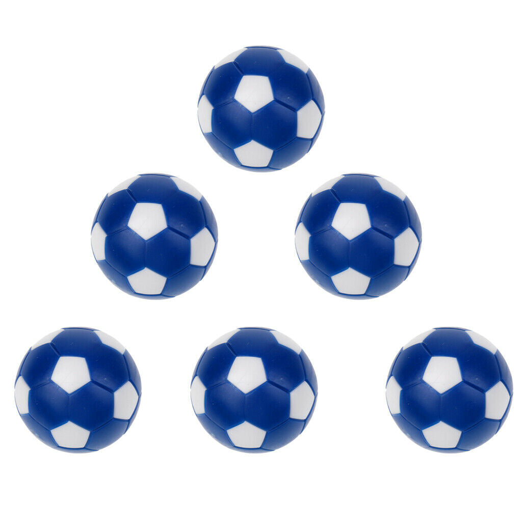 6 x 36mm Table Soccer Foosballs Mini Soccer Balls Replacement for Table Game