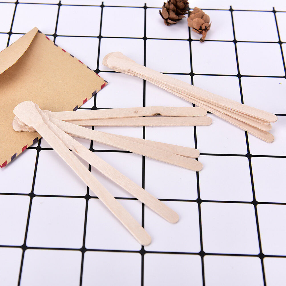 10Pcs Disposable Wax Waxing Wooden Body Hairs Removal Sticks Applicators Nice TH