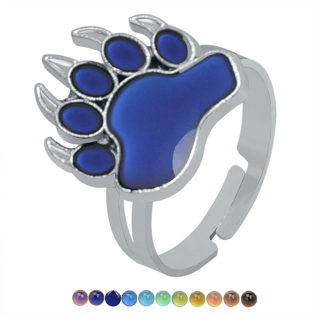 Creative Claw Shaped Mood  Women Men Emotion Color Changing Finger  Gift
