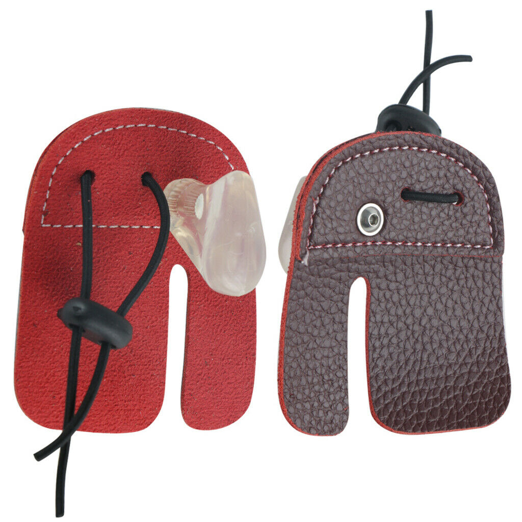 Super Fiber Finger Protection Pad Finger Protector Archery Accessories Brown