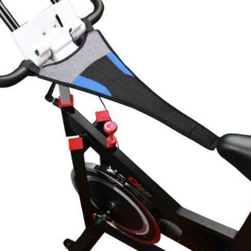 Road Bike Sweat Cover Catcher Indoor Riding Frame Guard Net Belt Blue