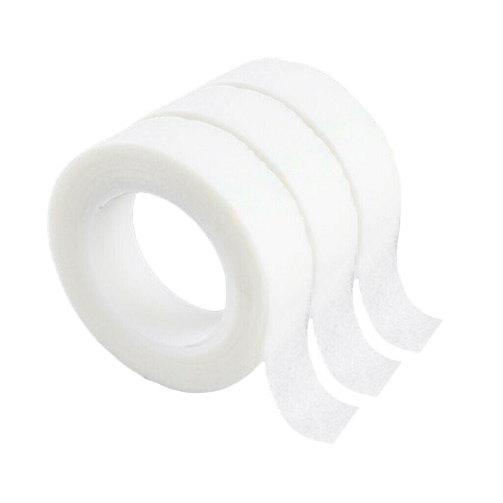 3 Pieces 10 Yard Eyelash Separating Isolation Tape Breathable Perming Gauze Pads