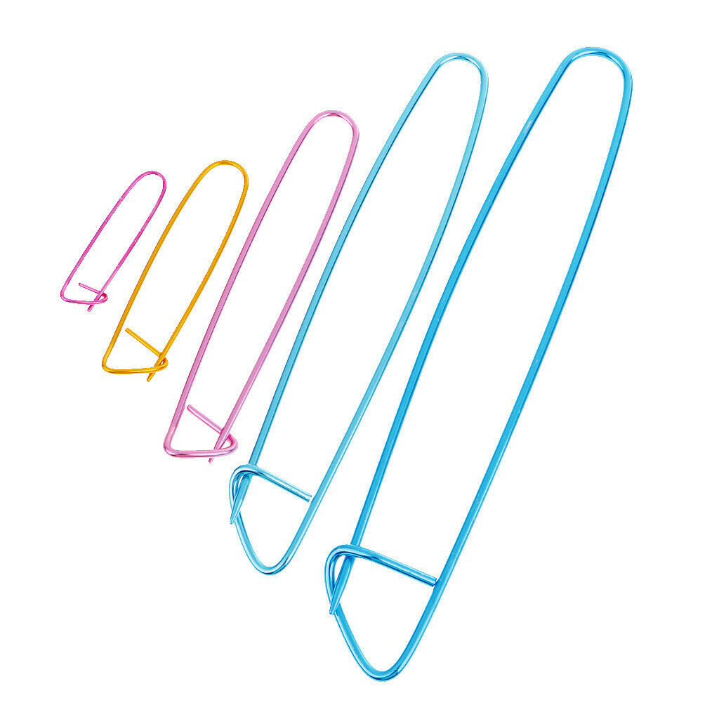 5pcs Aluminum Handcraft Crochet Hook Needles Knitting Safety Pins Tools DIY