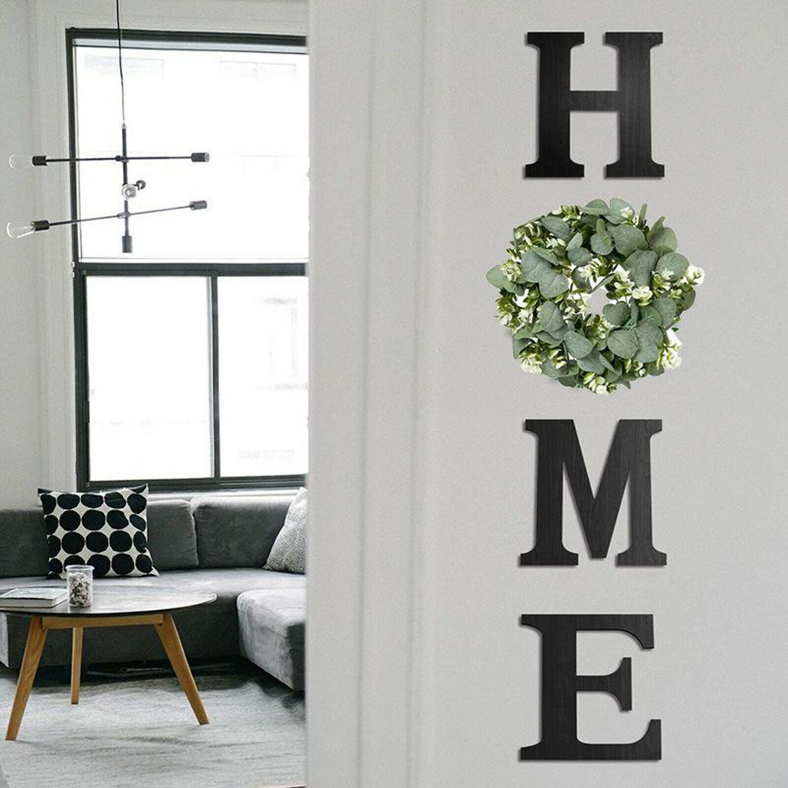 12inch Eucalyptus Wreath Outdoor Front Door Garland Christmas Festival Decor
