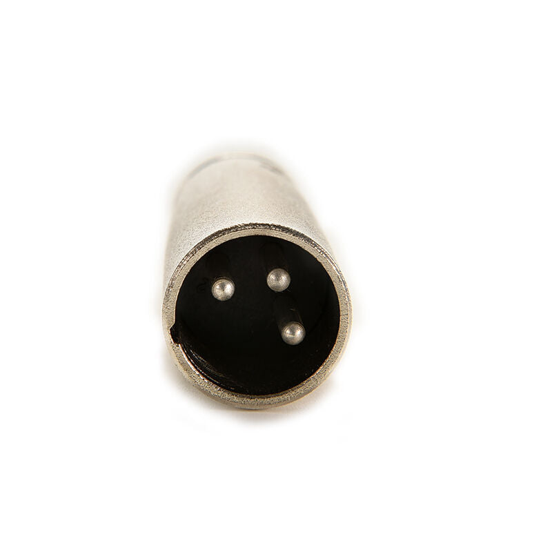 3P XLR Male Plug to 1/4" 6.35mm XLR Female Plug Stereo Microphone AdapteN HaSJC