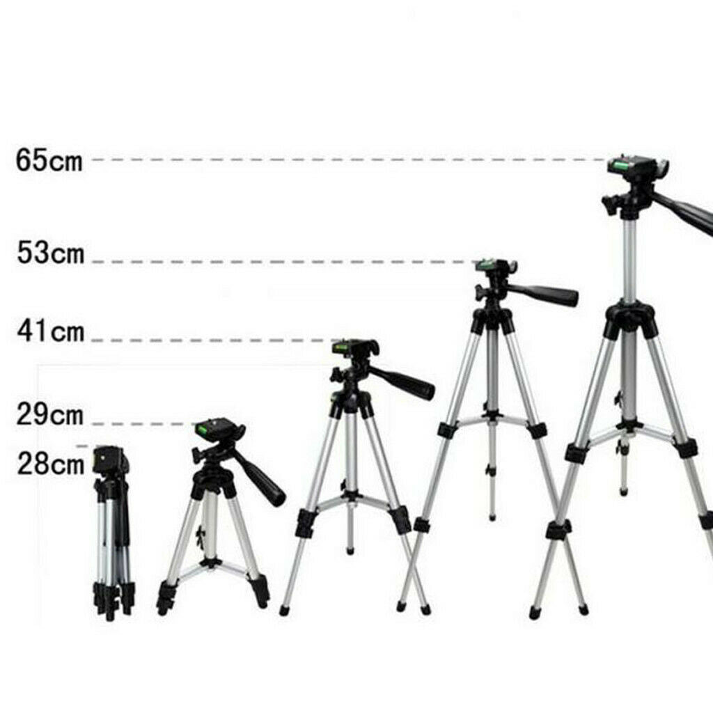 Extendable, flexible, portable aluminum tripod stand for Canon Nikon