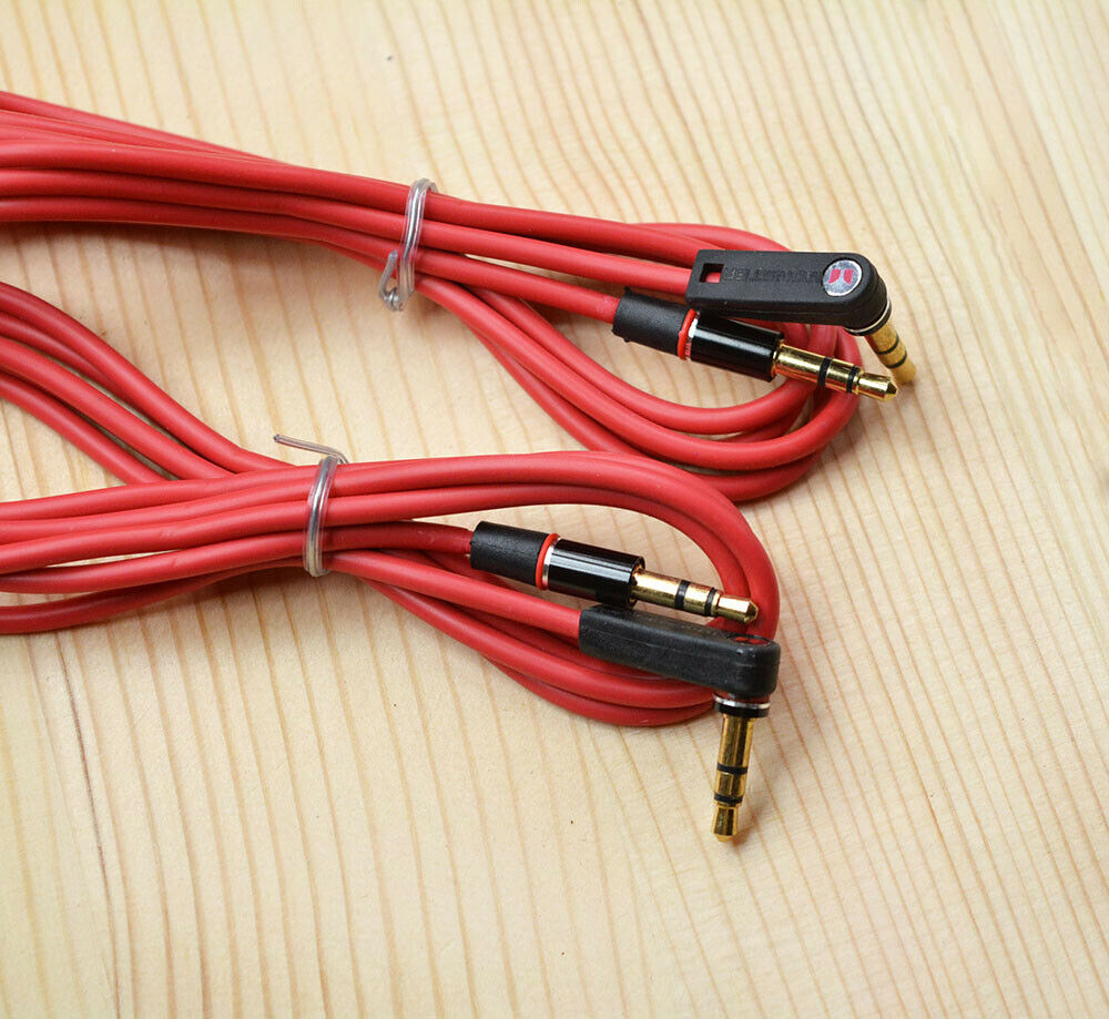 3.5mm Audio AUX BEATS STUDIO SOLO PRO Replacement Red Jack Cable Cord Lead