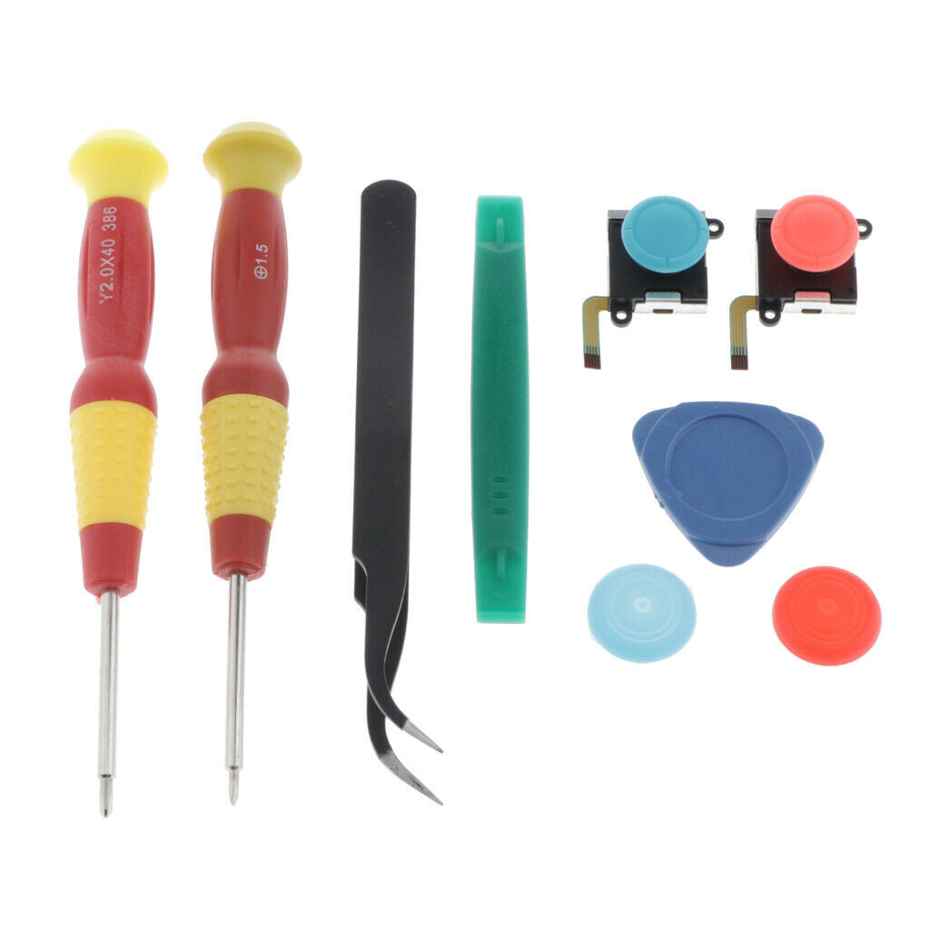 Multicolor Joystick Tool Set Triangle Paddle Tweezer Replacement Game Rocker