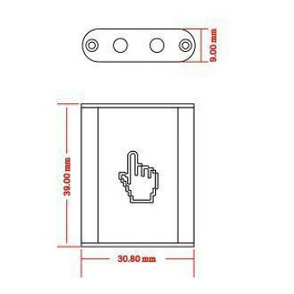 DC 12V-24V Touch Control Dimmer Switch for LED Light Female & Male Connector