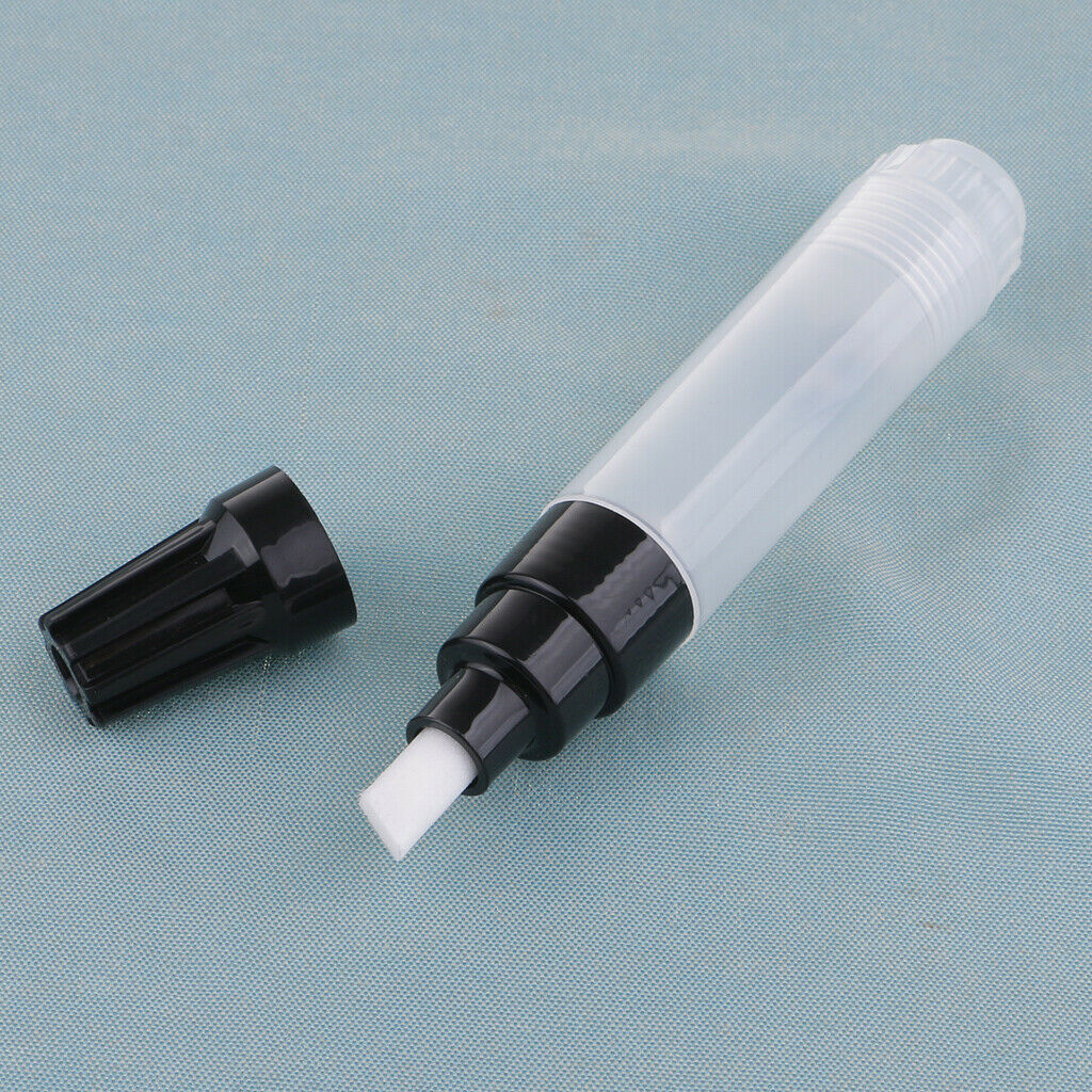 2x Clear Blank Tube Markers 8mm Ink Refills Cartridges School Office Marking Pen