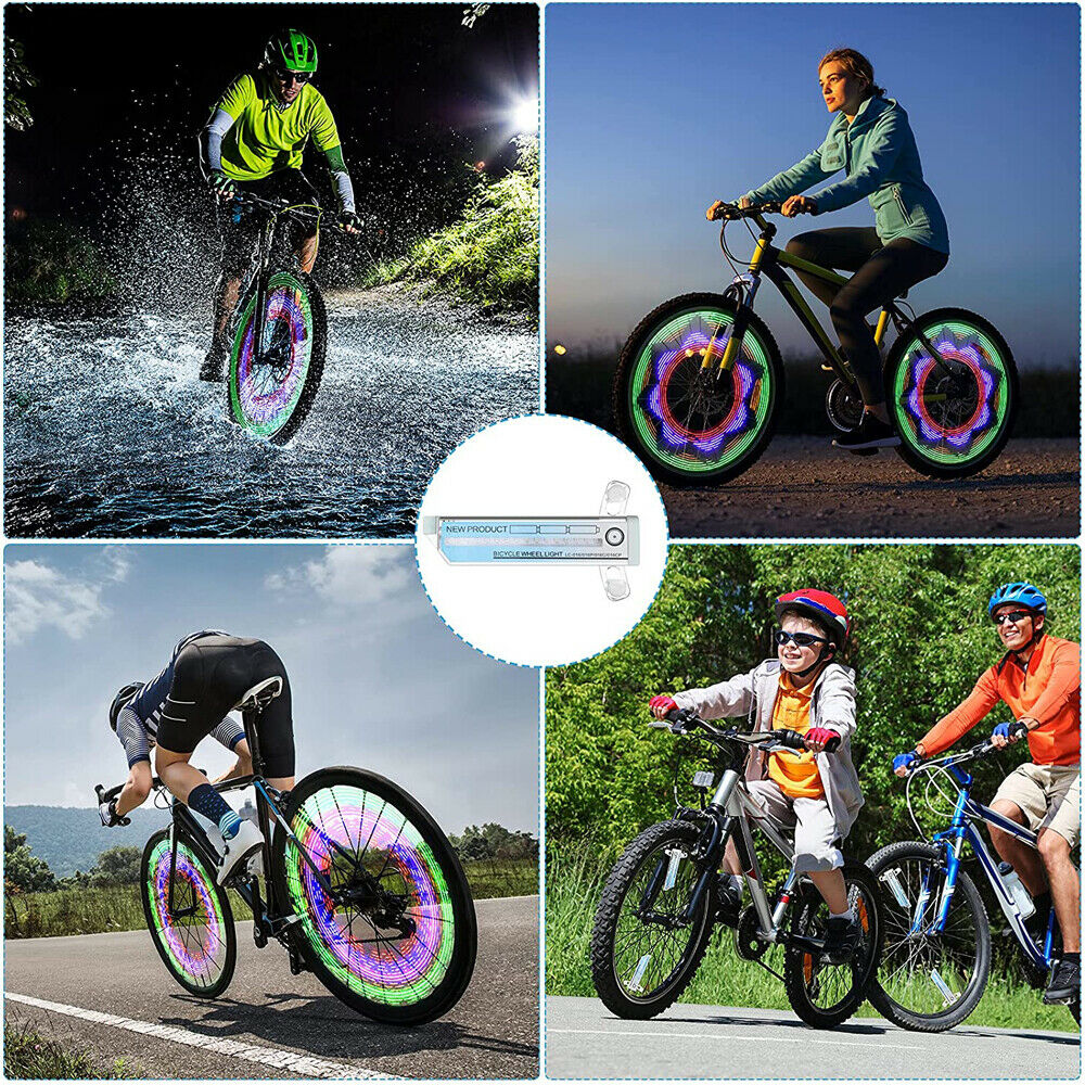 32 LED 32 Modes Bicycle Wheel Signal Tire Spoke Light Bike Lamp Waterproof