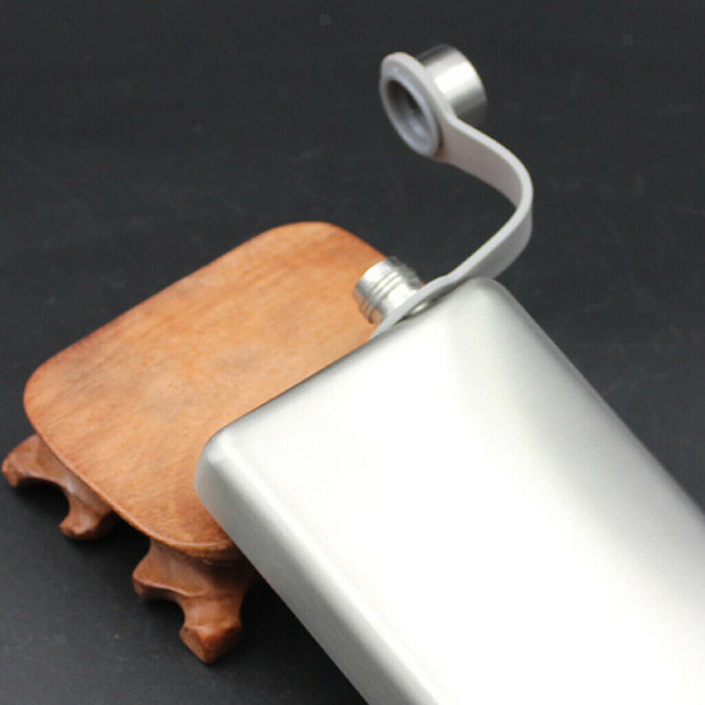 British Style 9oz Portable Stainless Hip Flask Alcohol Flagon   Bottle