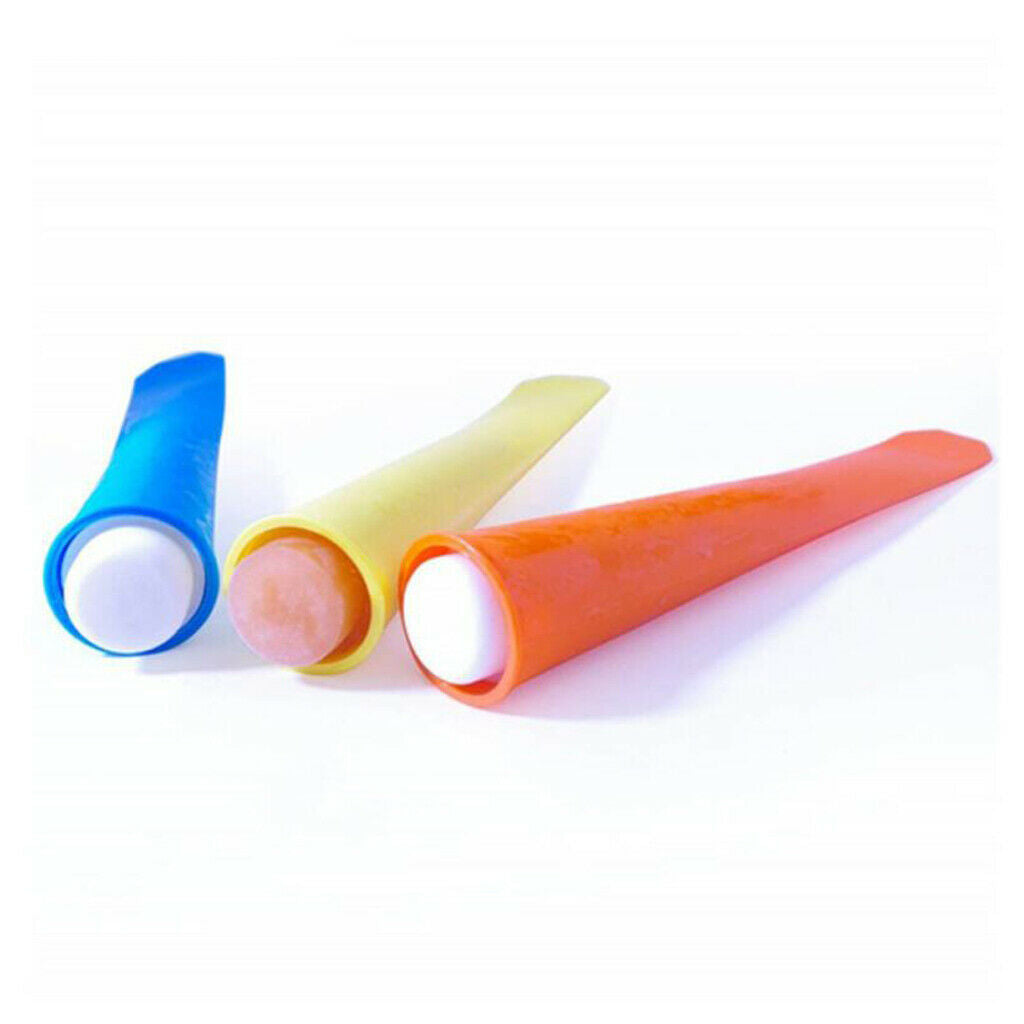 4 Packs Push-Up Frozen Stick Mould Lollies Maker Molds Container Holder
