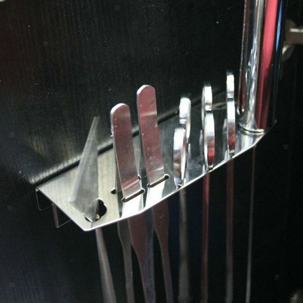 Aquarium Aquascaping Kits Holder Tweezer Scissors Spatula Rack Tank Mounted