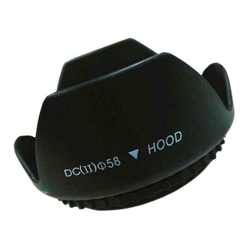 58mm Lens Hood Black Camera Lens Hood for 49mm-82mm Lenses