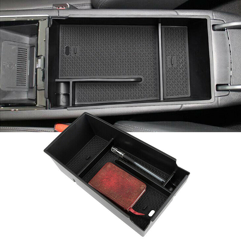 For Kia K5 Optima 2020 1Pcs Black Center Storage Box Interior Organizer Tray