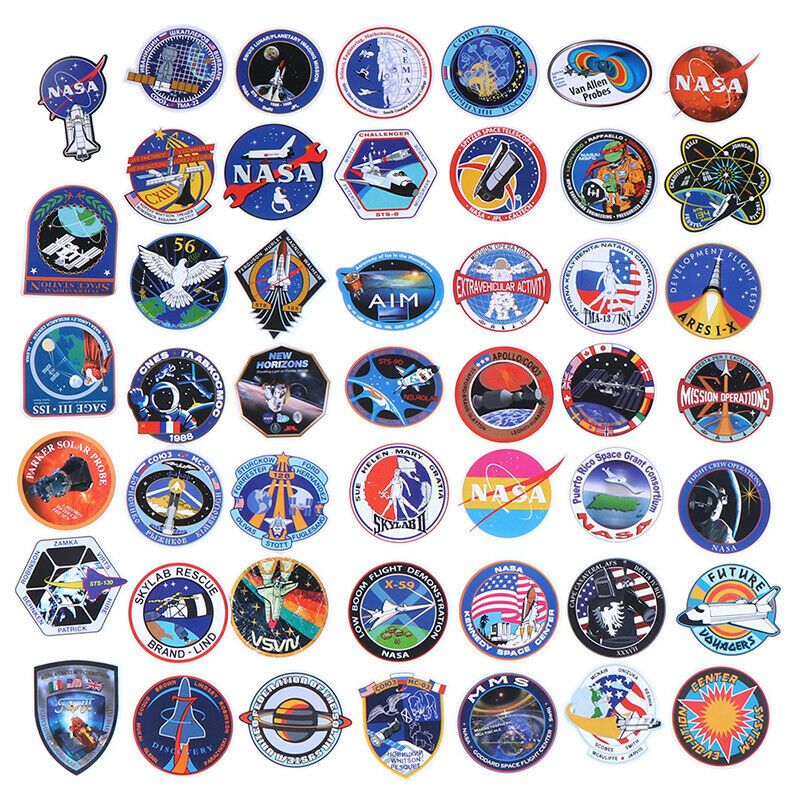 45Pcs Outer space theme stickers DIY scrapbook suitcase laptop guitar sti.l8