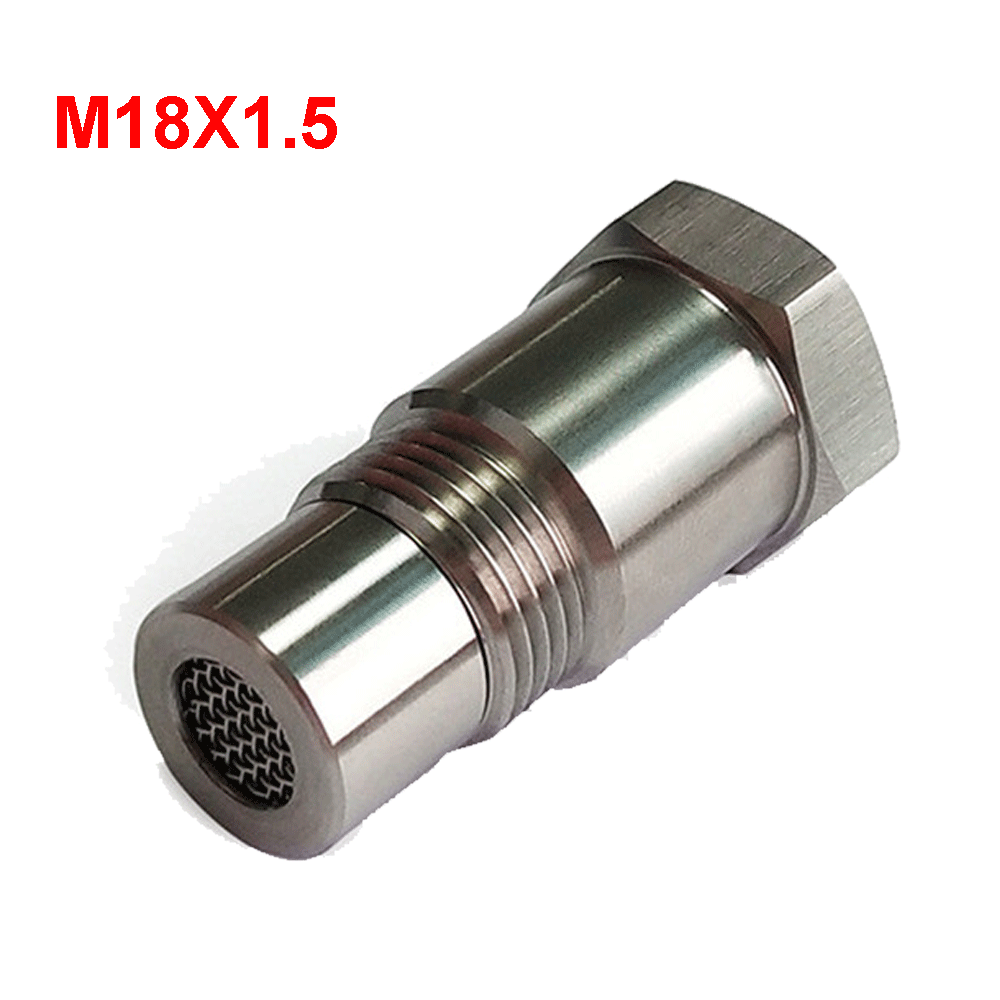 Stainless Steel Oxygen Sensor Extender Adapter Spacer HHO O2   M18x1.5