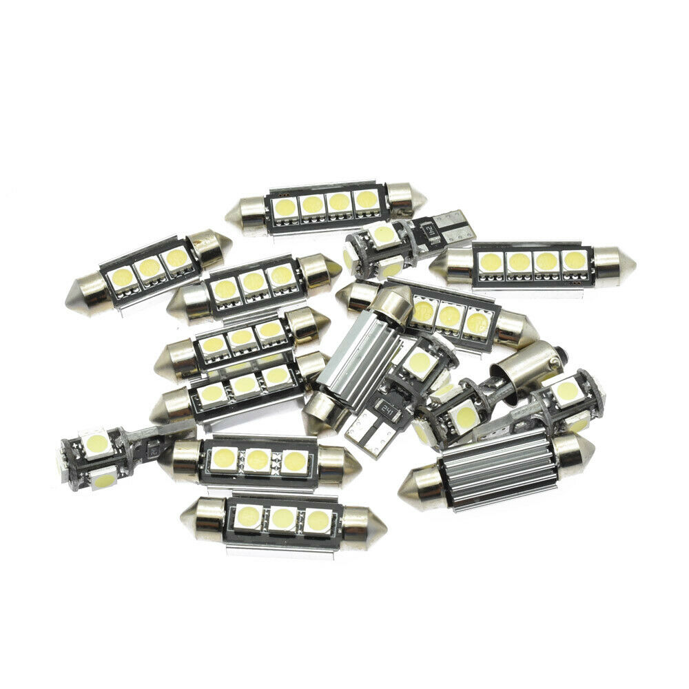 16pcs LED Car White Interior Lights Kit for VW Passat B5 2002-2005