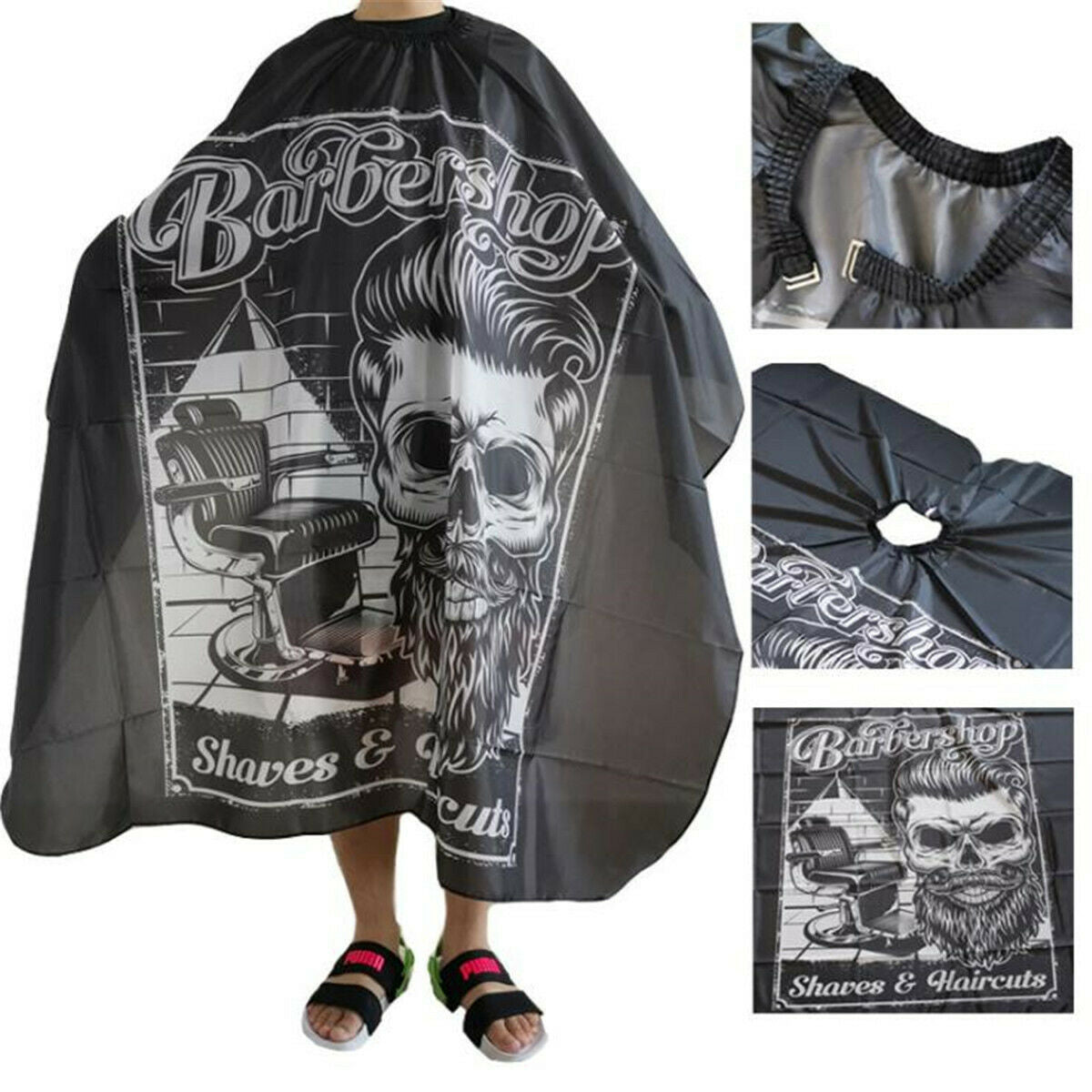 3pcs Hair Cutting Cape Salon Hairdressing Hairdresser Gown Barber Cloth Apron