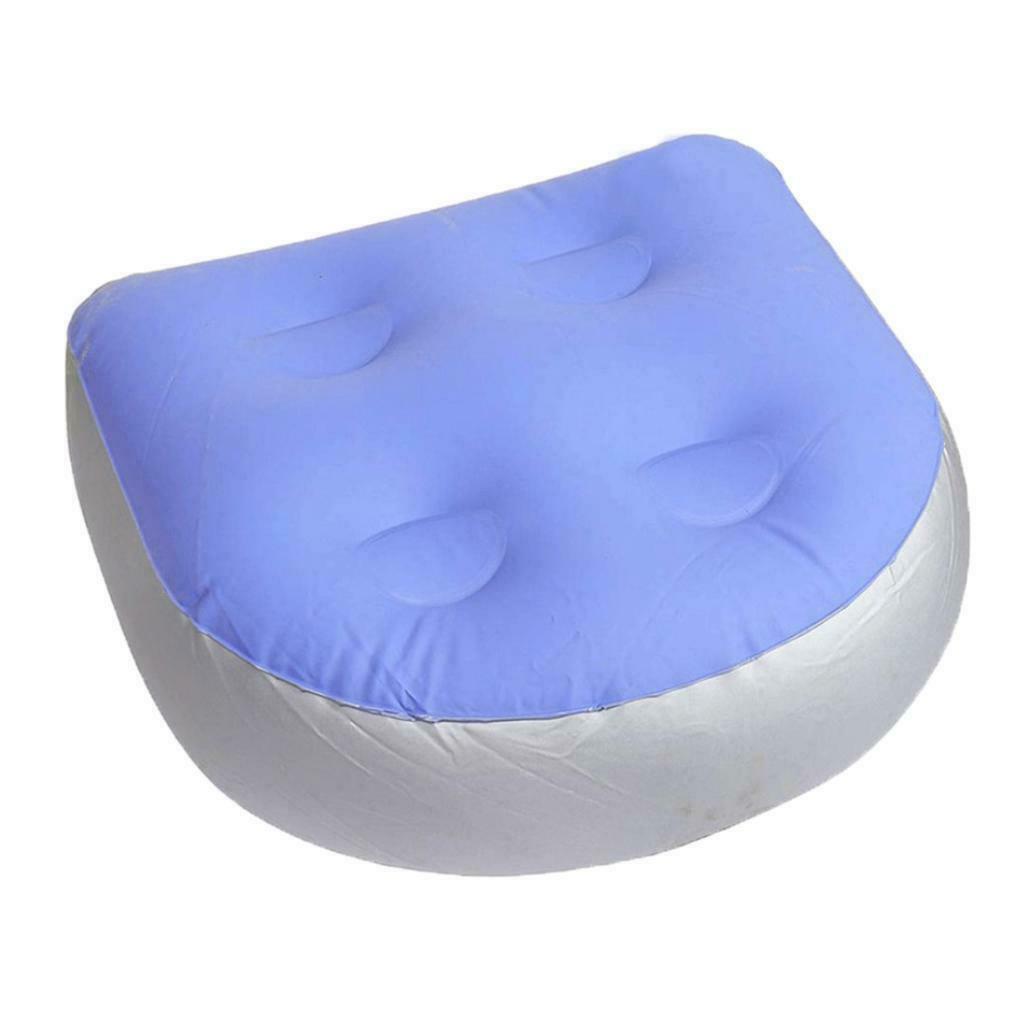 2Pcs Spa Cushion Inflatable Hot Tub Jacuzzi Soft Booster Seat Back Pad PVC