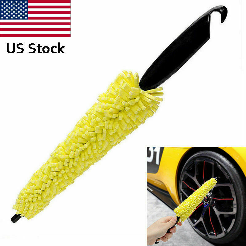Car Wheel Tire Rim Scrub Plastic Handle Brush Cleaner Washing Cleaning Tools