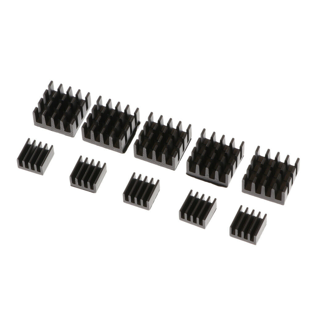 5Pairs For Raspberry Pi 2/B+ Aluminum Heatsink Cooling Fin 14x14mm Aluminum
