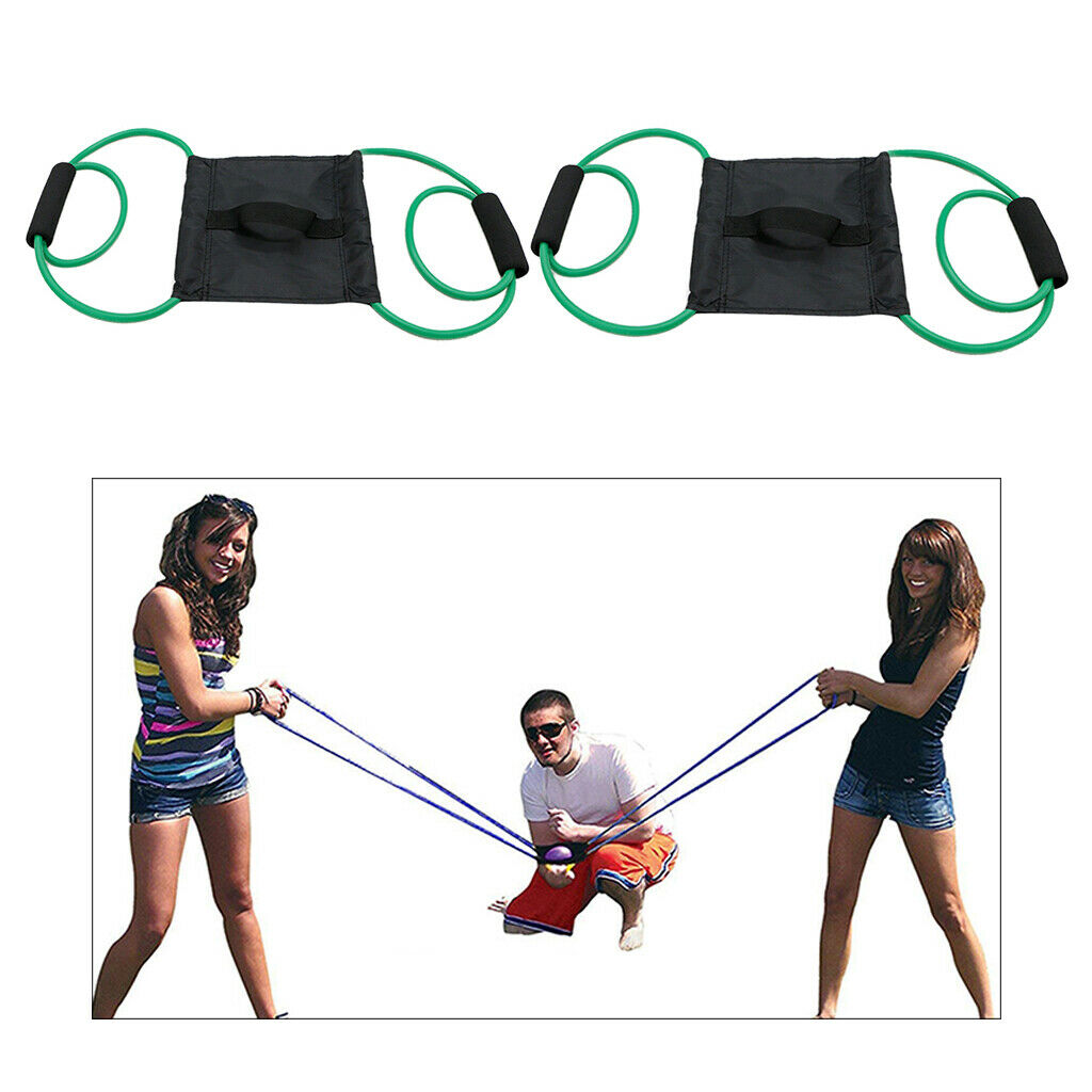 2pcs 3 Person Water Balloon Launcher Catapult  Party Supplies Green
