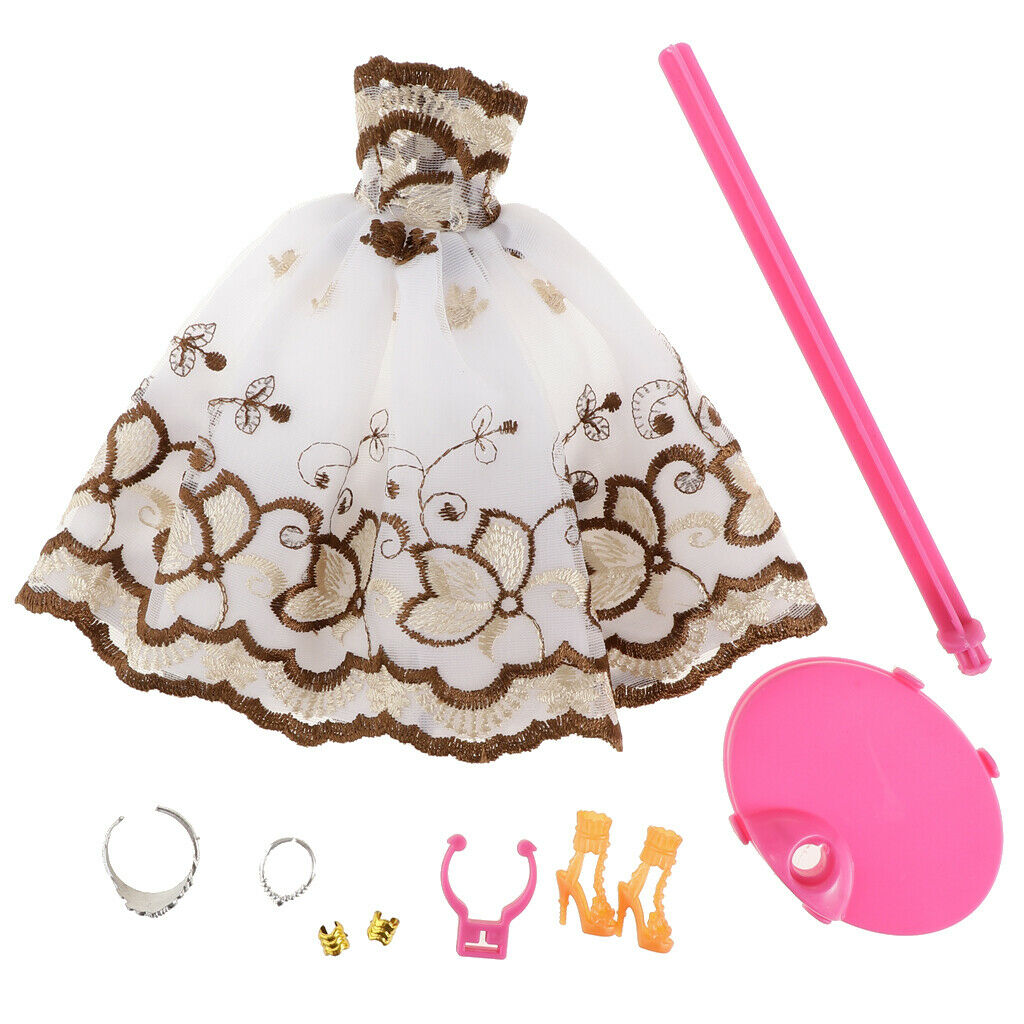 Gorgeous Off Shoulder Evening Dress & Detachable Display Stand For