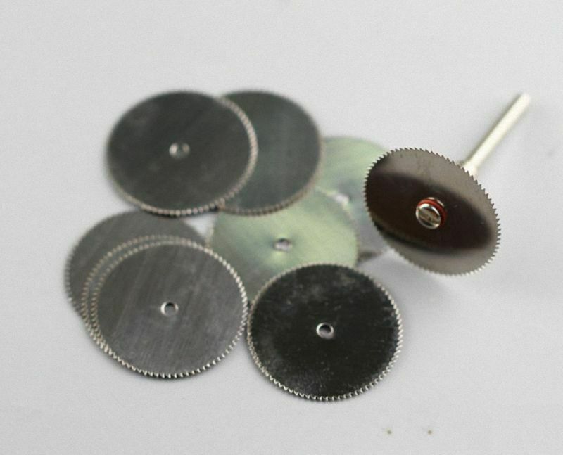 10 Pcs  OD 22mm, Thickness 0.3mm, 2mm Bore Saw Cutting Blade + 1PC Shank 3mm[M1]