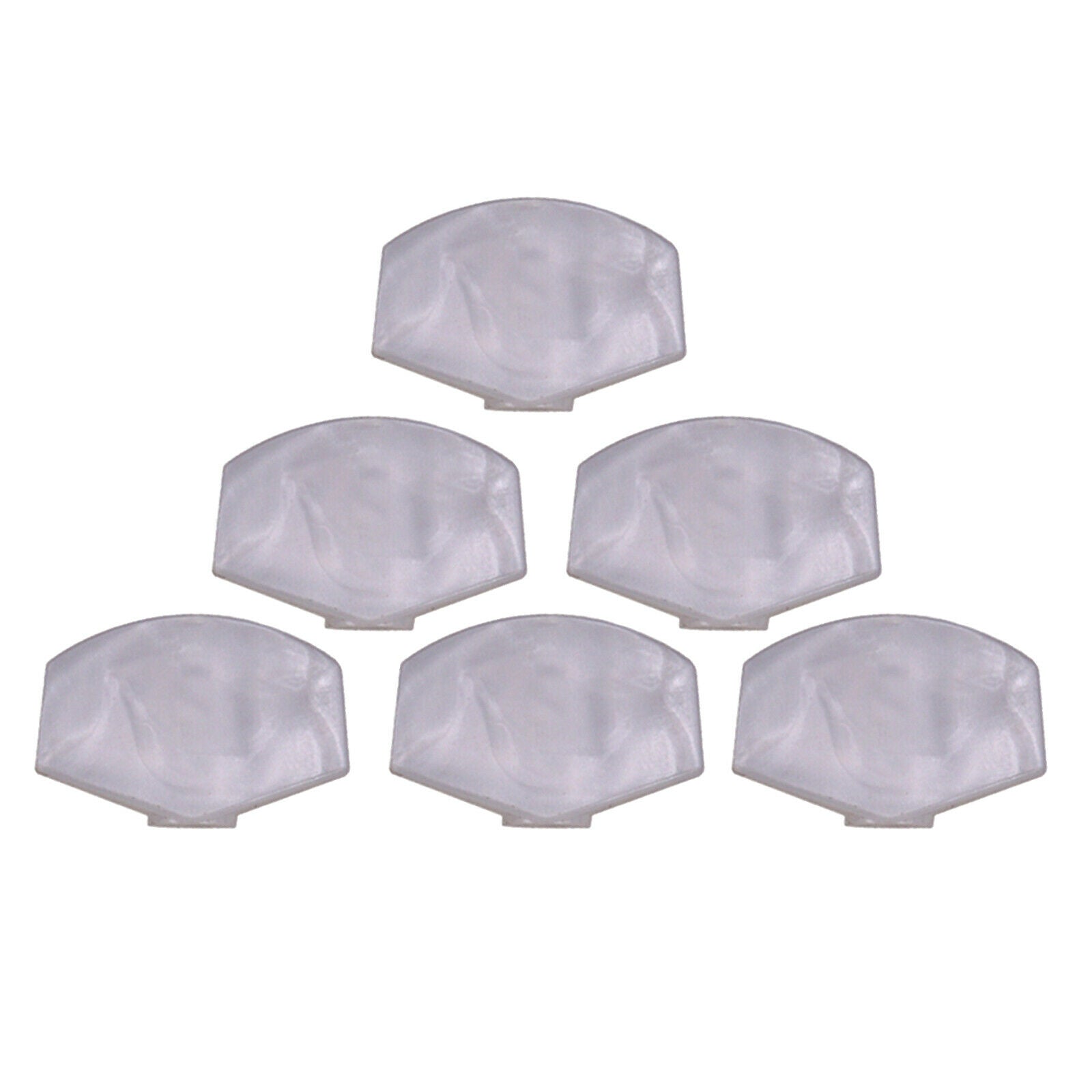 6 Pieces Plastic Wood Guitar Tuning Peg Buttons Machine Heads Handle Caps with