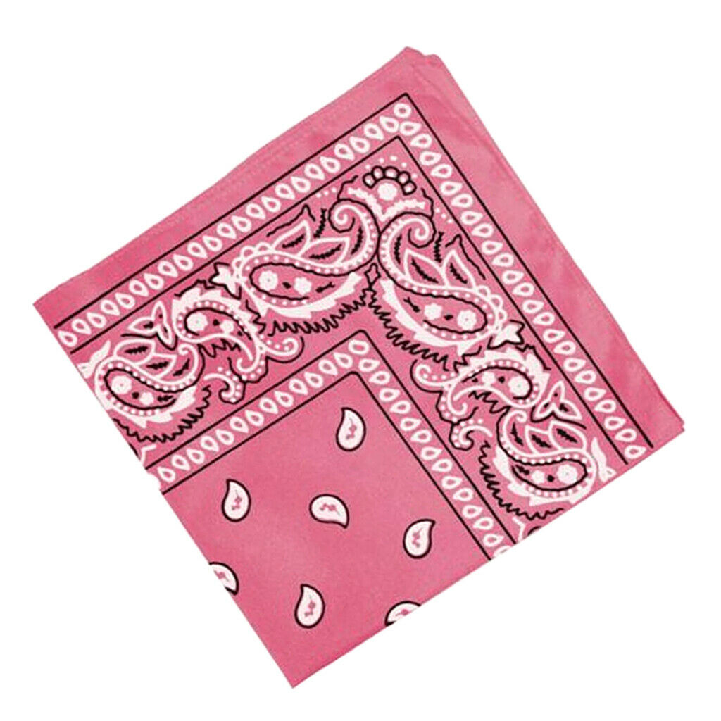 4 Pieces Women's 22x22" Cowboy Headwear Bandana Handkerchief Cotton Soft
