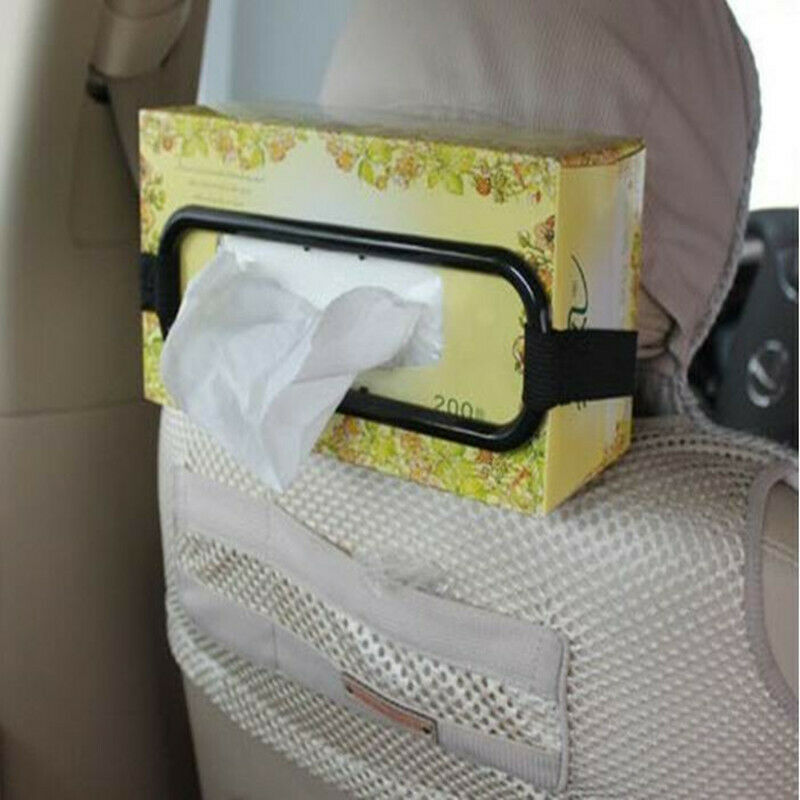 General Elastic Hanging Napkin Box Holder Car Sun Visor Seats Back Napkin Clip