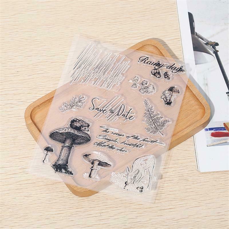 Mushroom Silicone Clear Seal Stamp DIY Scrapbooking Embossing Photo Album Decor