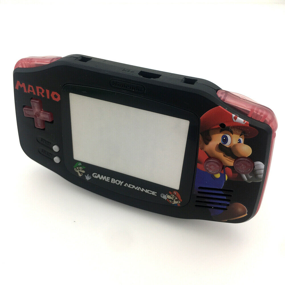 Super Mario 2 Black Housing Shell case Cover For Game Boy Advance GBA Console