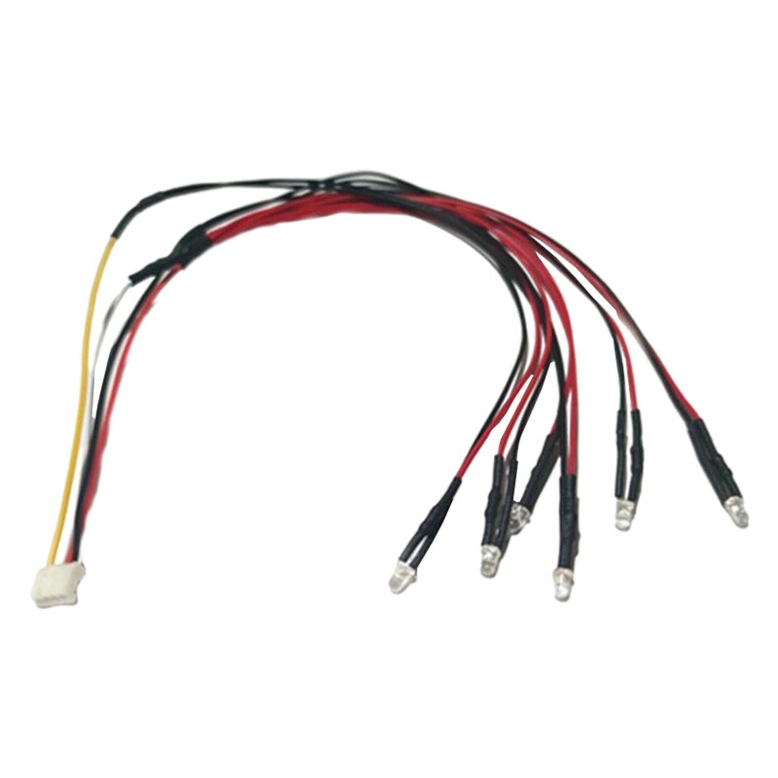 RC 6 LEDs High Bright Headlight Red White Yellow Lighting for WPL D12 1:10 RC