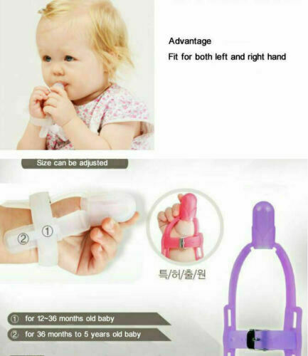 Silicone Thumb Sucking Stop Finger Guard For Baby Kids Under 5 years Old
