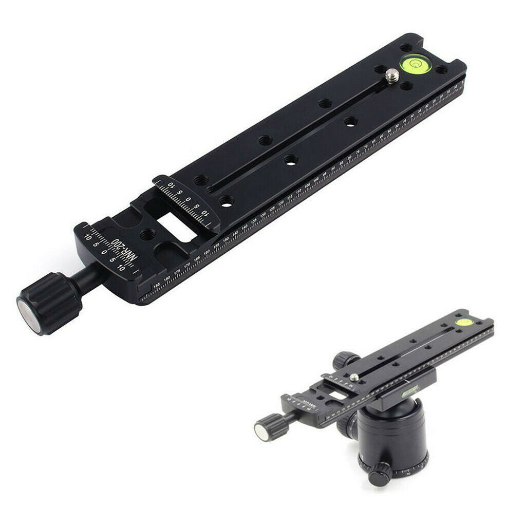 1 piece rail nodal slide plate quick release adapter 200mm for macro
