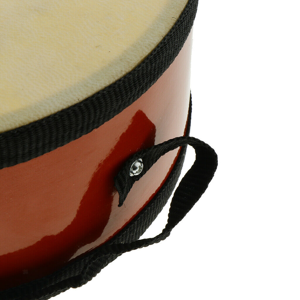 Colourful Wood Hand Drum Maraca Percussion Instrument Kids Adults Toys Gift